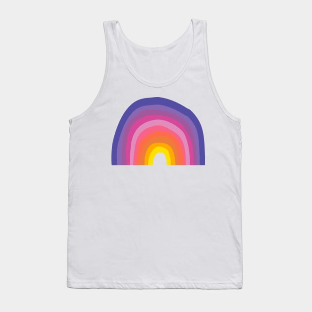 Bright Whimsical Rainbow Tank Top by ApricotBirch